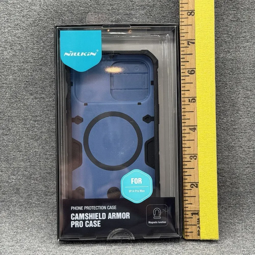 Nillkin CamShield Armor Case iPhone 14 Pro Max Blue Heavy Duty Ring Kickstand